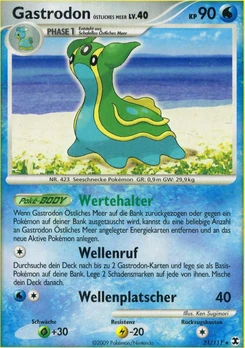 Pokémon-Karte Gastrodon Östliches Meer 021/111
