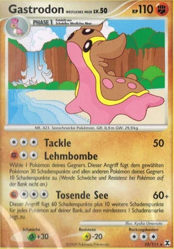 Pokémon-Karte Gastrodon Westliches Meer 022/111