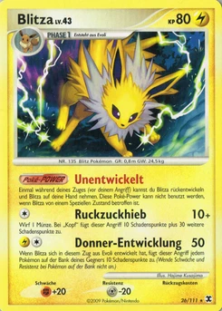 Pokémon-Karte Blitza 026/111