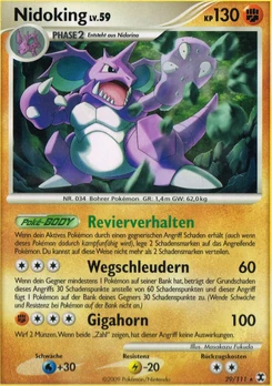 Pokémon-Karte Nidoking 029/111