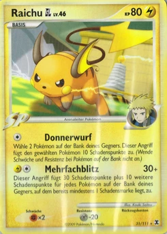 Pokémon-Karte Raichu GL 031/111
