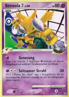 Pokémon-Karte Simsala 4 038/111