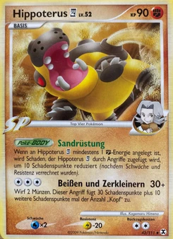 Pokémon-Karte Hippoterus 4 042/111