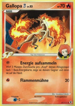 Pokémon-Karte Gallopa 4 047/111