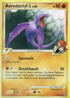 Pokémon-Karte Aerodactyl GL 055/111