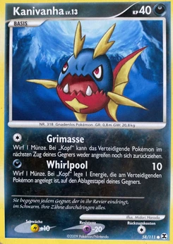 Pokémon-Karte Kanivanha 058/111