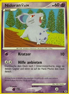 Pokémon-Karte Nidoran w 071/111