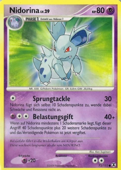 Pokémon-Karte Nidorina 073/111