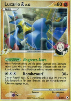 Pokémon-Karte Lucario GL 008/111