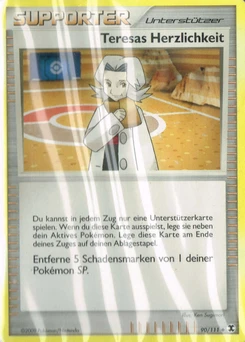 Pokémon-Karte Teresas Herzlichkeit 090/111