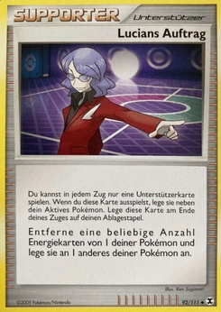 Pokémon-Karte Lucians Auftrag 092/111
