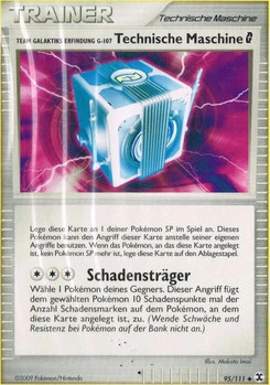 Pokémon-Karte Team Galaktiks Erfindung G-107 Technische Maschine 095/111
