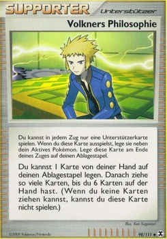 Pokémon-Karte Volkners Philosophie 098/111