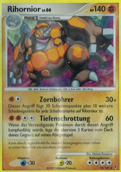 Pokémon-Karte Rihornior 010/147