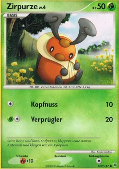 Pokémon-Karte Zirpurze 109/147