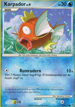 Pokémon-Karte Karpador 110/147