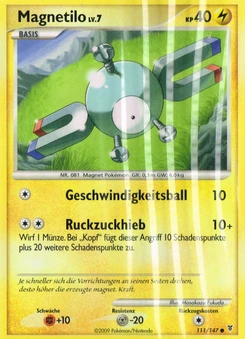 Pokémon-Karte Magnetilo 111/147