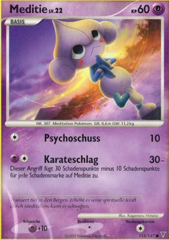 Pokémon-Karte Meditie 113/147