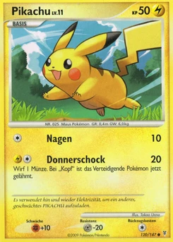 Pokémon-Karte Pikachu 120/147