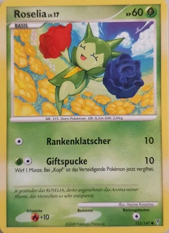 Pokémon-Karte Roselia 123/147