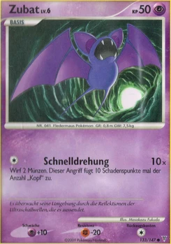Pokémon-Karte Zubat 133/147