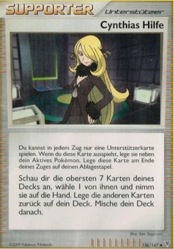 Pokémon-Karte Cynthias Hilfe 136/147