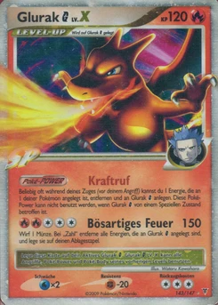 Pokémon-Karte Glurak G 143/147