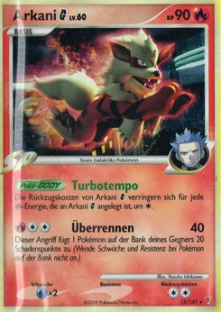 Pokémon-Karte Arkani G 015/147