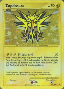 Pokémon-Karte Zapdos 150/147