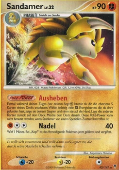 Pokémon-Karte Sandamer 042/147