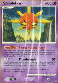 Pokémon-Karte Sonnfel 045/147