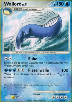 Pokémon-Karte Wailord 047/147