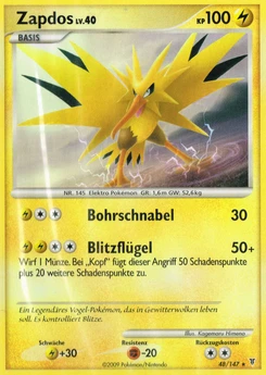 Pokémon-Karte Zapdos 048/147