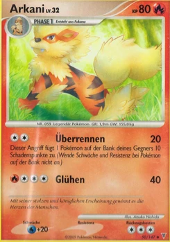 Pokémon-Karte Arkani 050/147