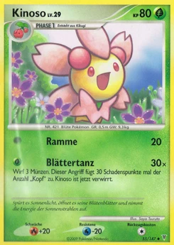 Pokémon-Karte Kinoso 055/147