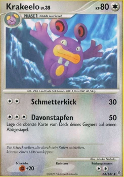 Pokémon-Karte Krakeelo 064/147