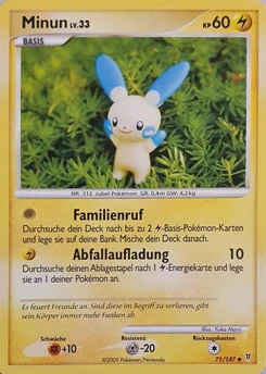 Pokémon-Karte Minun 071/147