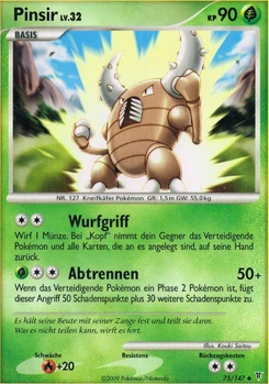 Pokémon-Karte Pinsir 075/147