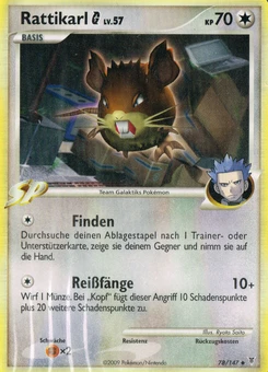 Pokémon-Karte Rattikarl G 078/147