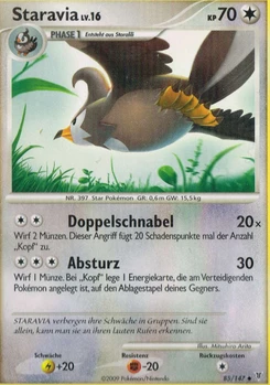 Pokémon-Karte Staravia 085/147