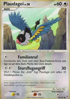 Pokémon-Karte Plaudagei 095/147