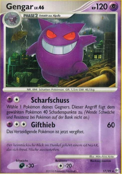 Pokémon-Karte Gengar 017/099