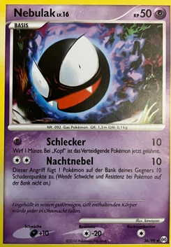 Pokémon-Karte Nebulak 036/099