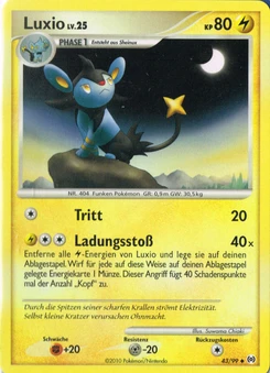 Pokémon-Karte Luxio 043/099