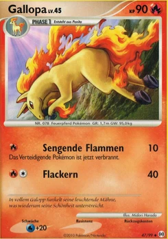 Pokémon-Karte Gallopa 047/099