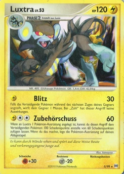 Pokémon-Karte Luxtra 005/099
