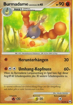 Pokémon-Karte Burmadame Sandumhang 050/099