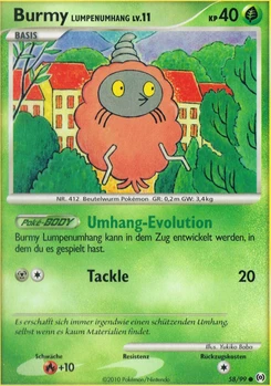 Pokémon-Karte Burmy Lumpenumhang 058/099
