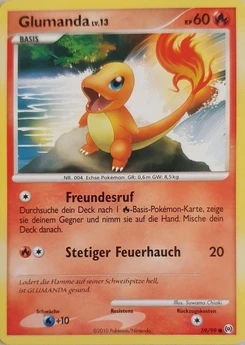 Pokémon-Karte Glumanda 059/099
