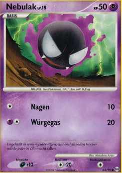Pokémon-Karte Nebulak 064/099
